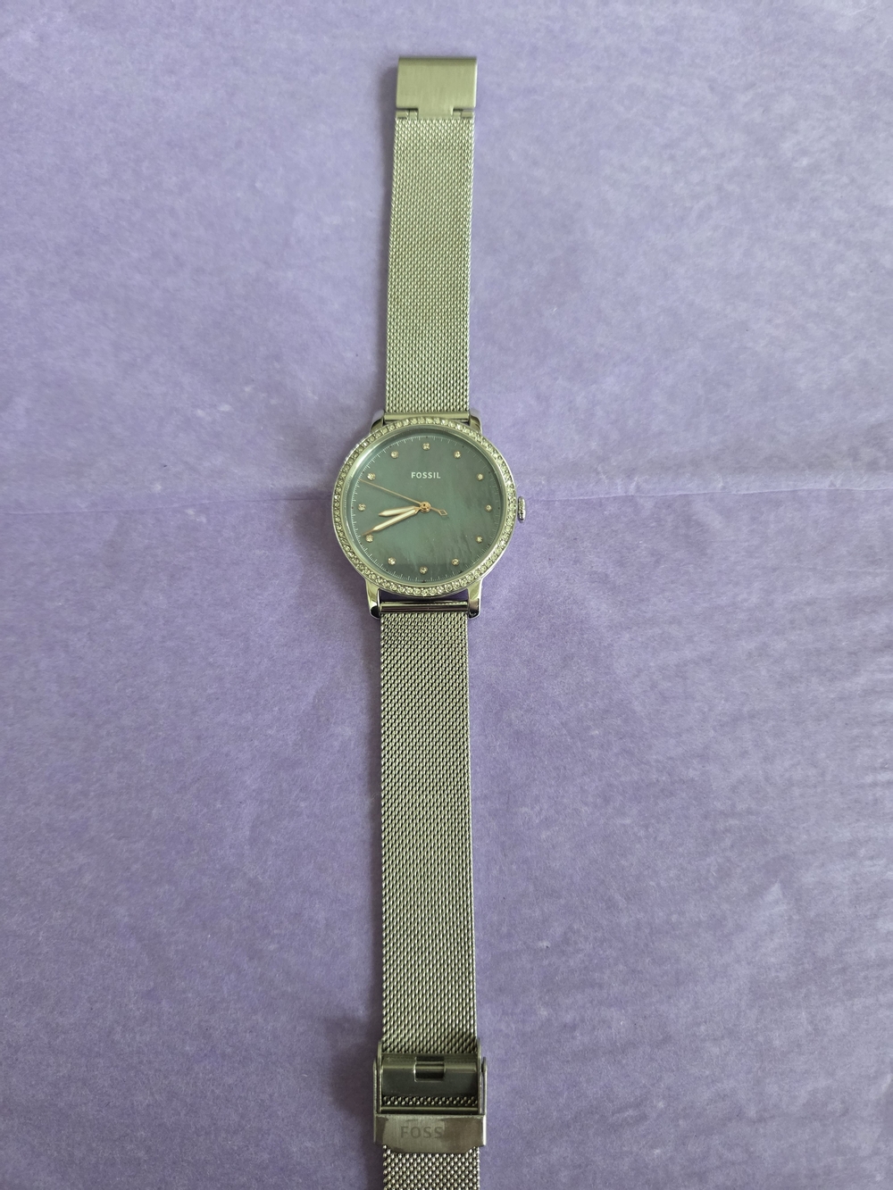 Fossil Women's Neely Silver Mesh Watch ES4313